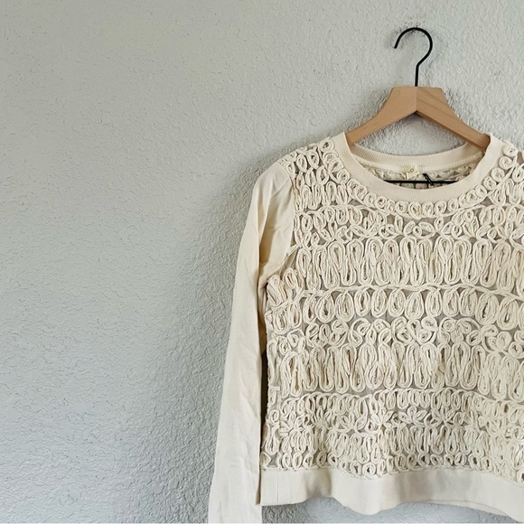 Anthropoliogie Cream Texture Pullover Top - Picture 13 of 13